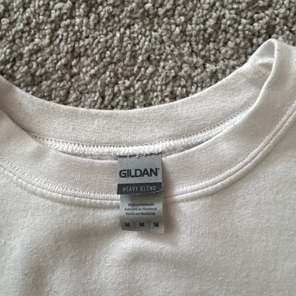 Gildan White Heavy Blend Crewneck Tee